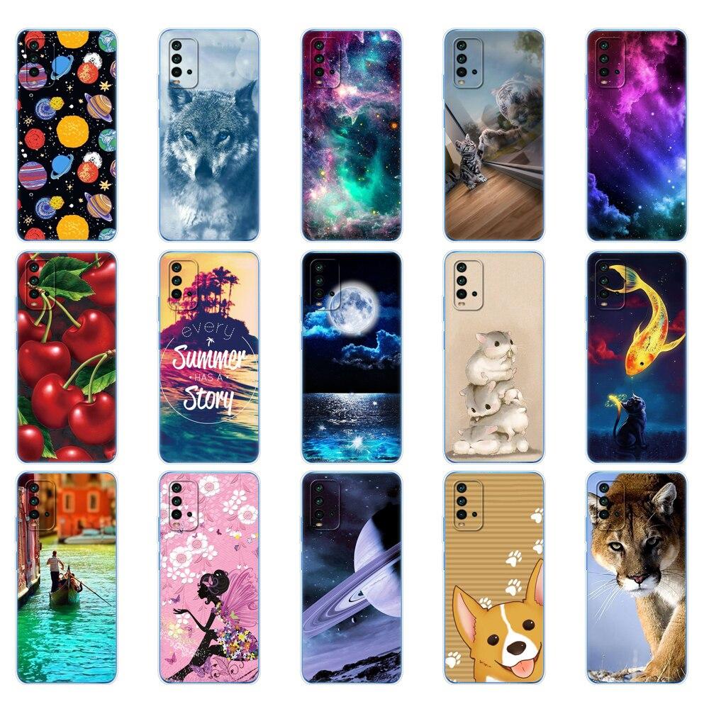 For Xiaomi Redmi 9T Case Silicon Soft Tpu For Redmi 9T Phone Back Cover 6.53 Inch Global Bumper Shockproof Protective Etui Funda