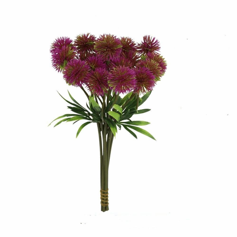 Ball Chrysanthemum Artificial Scallion Ball Flower Artificial Flower Branch  Photography Prop