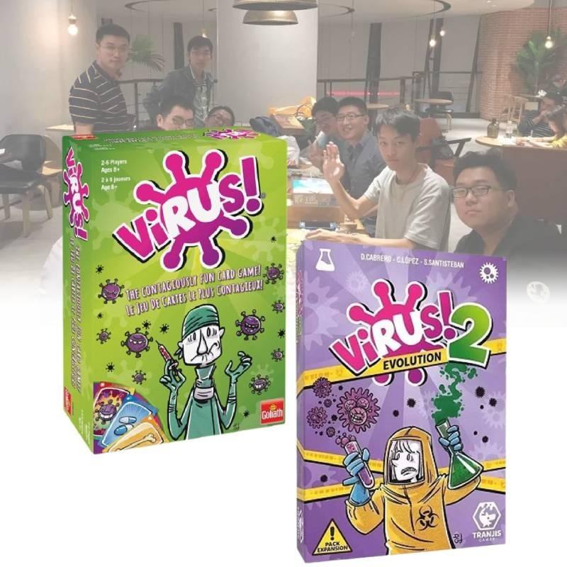 Živá karetní hra o virové infekci pro rodinnou zábavu a zábavná setkání