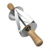 Croissant Cutter Dough Cutting Roller with Wooden Handle Kitchen Baking Tool