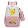 Pokemon Cartoon Printed Backpack Pencil Bag Elementary School Student Junior School Bag Backpack
