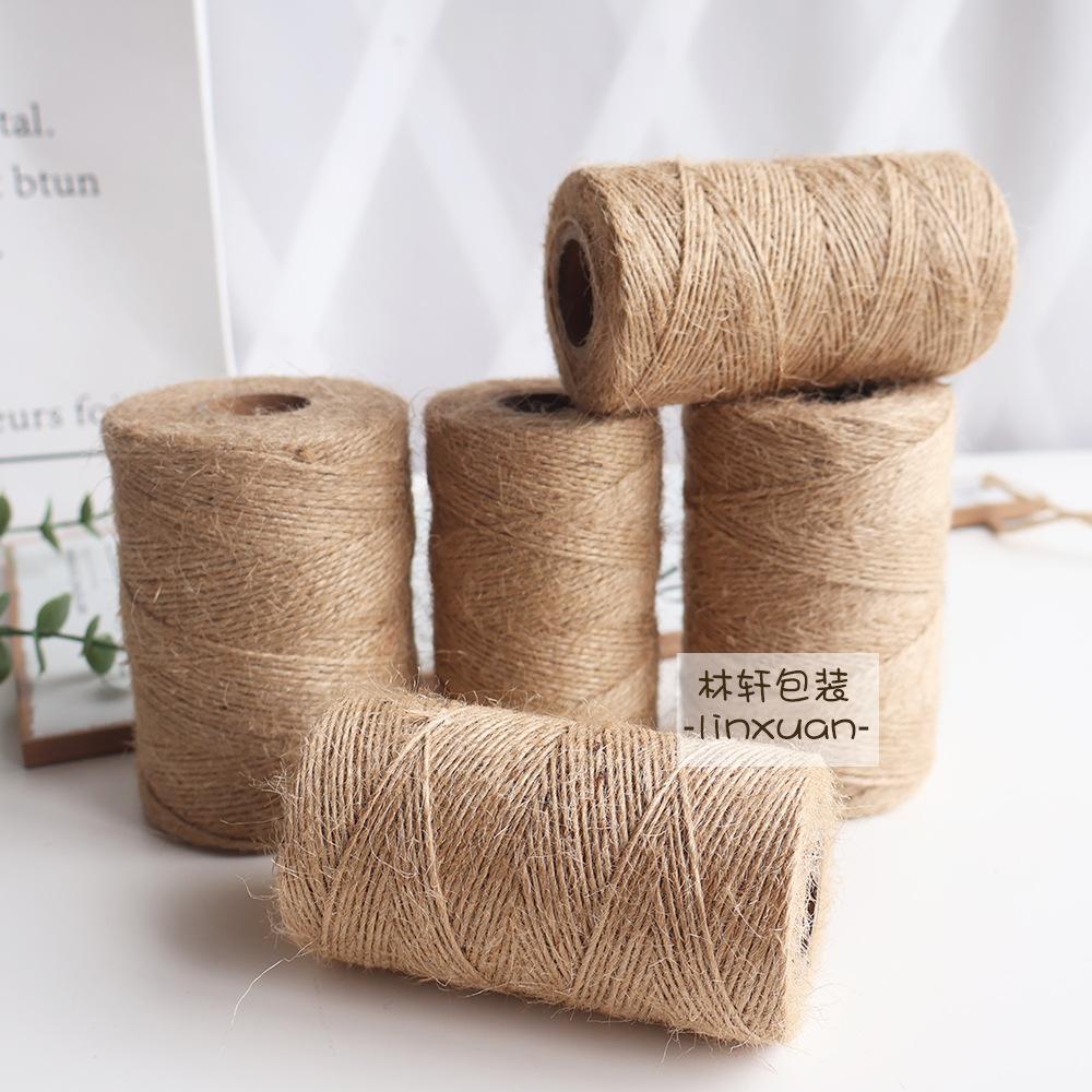 Hemp Rope Decoration Diy Production Retro Style Woven Jute Thread Binding Material Decoration Wear-Resistant Handmade Rope