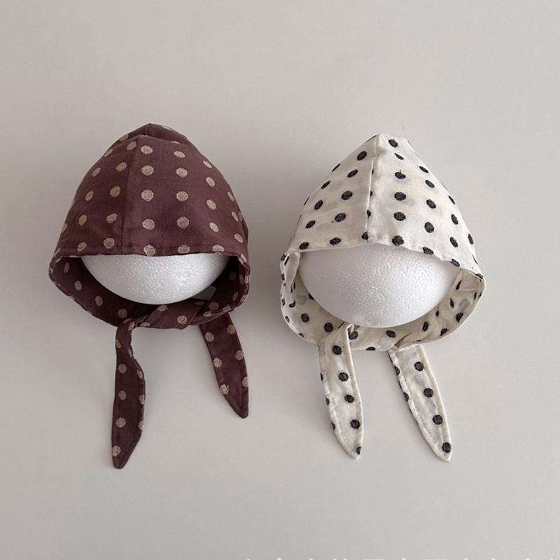 Infant Headwrap Dots Pattern Baby Caps Infant Turban Caps Soft Baby Headwear Perfect for Boy & Girls Aged 0 To 3 Year