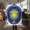 1PC Hanukkah Print Flannel Blanket, High quality All Seasons, Home Decor, Warmth and Comfort, Perfect for Christmas Gifts