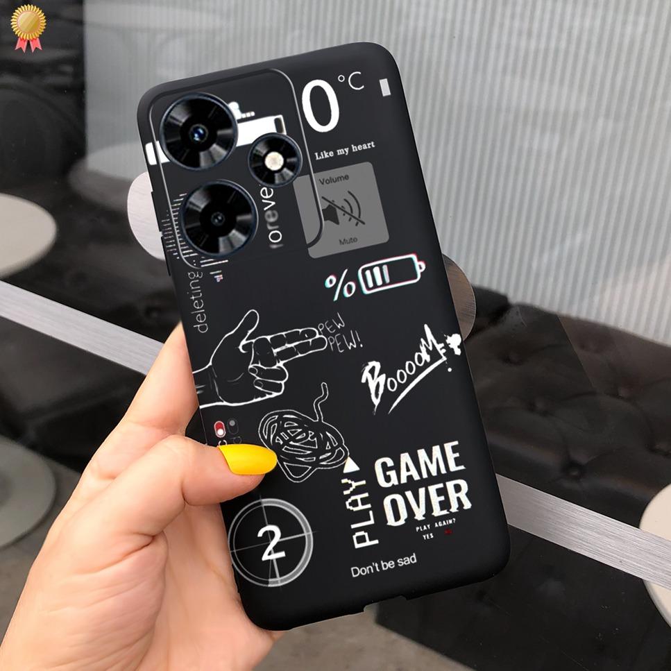 For Infinix Hot 30 Play 30i 4G Case Cute Astronaut Painted TPU Silicone Shockproof Cover For Infinix Hot 30 Play 30i Phone Case