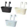 Hanging Iron Flowerpot With Detachable Hooks Easy To Install Anywhere Detachable Handle Flowerpot