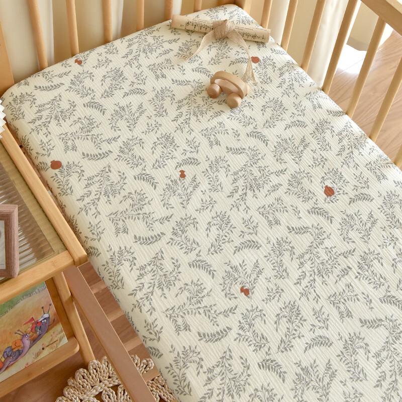 UKKNZZ Kids Washed Cotton Fitted Sheet & Mattress Cover for Splicing Beds