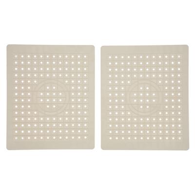 Covoraș de Chiuvetă de Bucătărie 2 BUC Material de Cauciuc de Calitate Alimentară Antiderapant Ușor de Curățat Covoraș Protector de Chiuvetă pentru