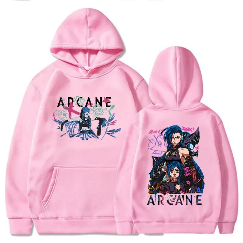 Arcane Jinx Boom Hanorace Hot Game Serial TV Imprimare Unisex Streetwear Ropa Hombre Sudadera Bărbați/Femei Haine Moale Hanorace și hanorace Unisex