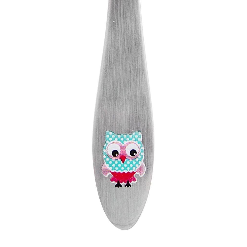 Children's Cutlery Steel Fork Knife Spoon Owl Cutlery Set