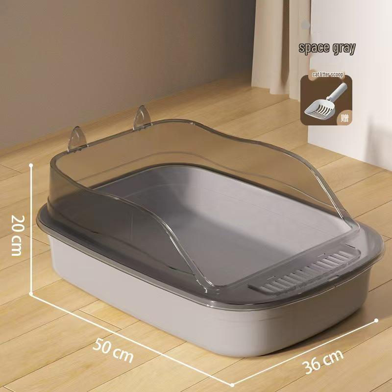 Large Anti-Splash Open Cat Litter Box
