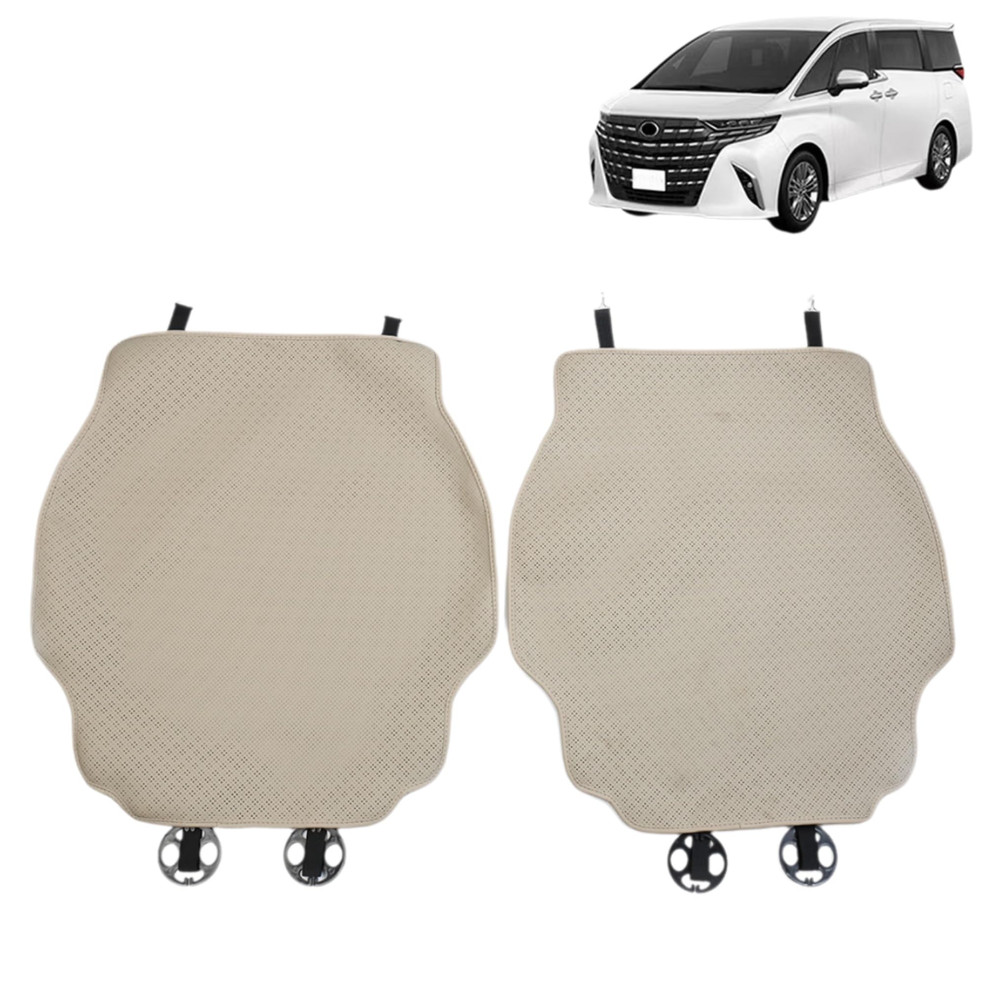 

DodoxDIY Compatible with New Alphard 40 Series and Vellfire 40 Series Seat Custom Exclusive Interior Original White Accessories, Second-Row Covers,