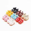 1 pair Mini DollS Shoes White Pink Bow Shoes for 10cm Cotton Doll Shoes Accessories Princess Small Leather Shoes DIY Doll Toy