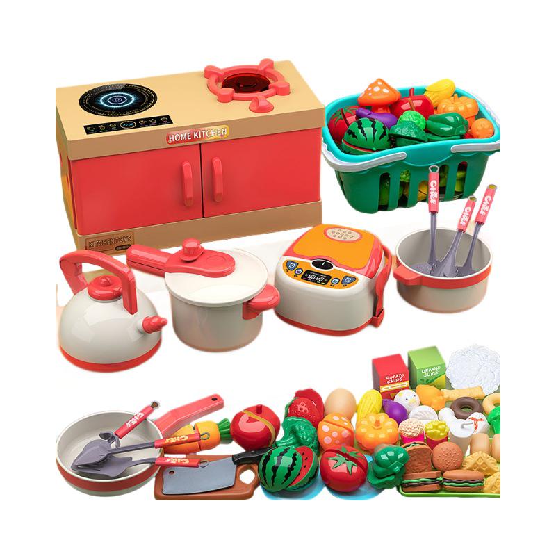 Kids' Pretend Cooking Set: Stovetop & Utensils for Boys & Girls - Ideal Kitchen Birthday Gift