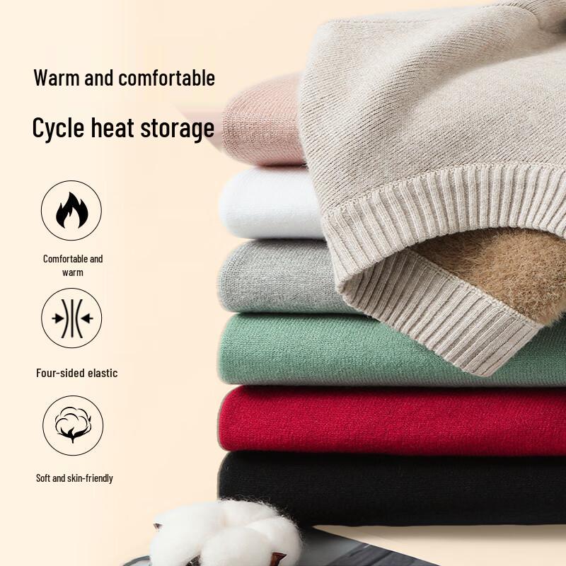 Baleno Men's Mock Neck Plush-Lined Sweater