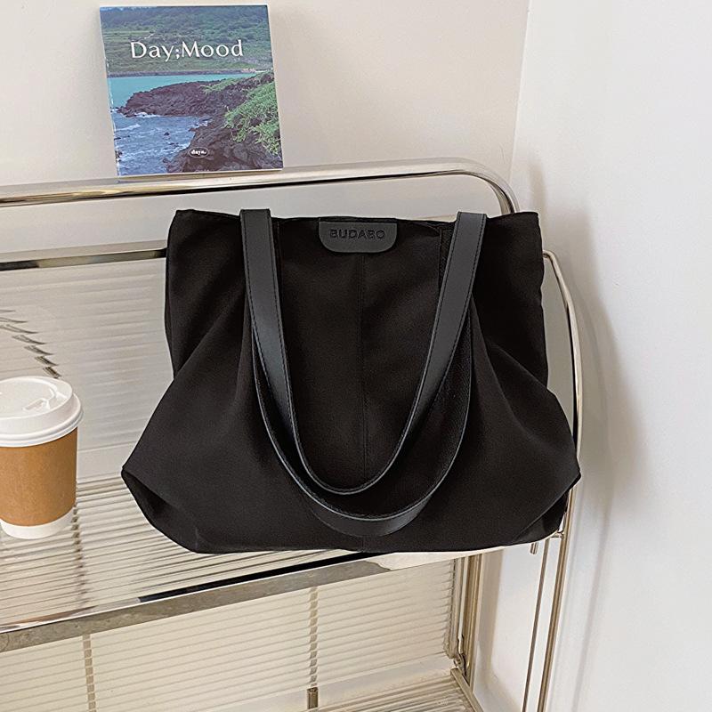 Large capacity fashion commuter bag women's summer new handbag canvas make-up tote bag