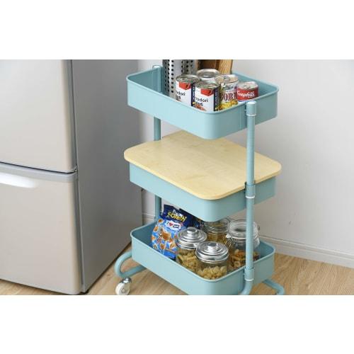 YAMAZEN Trolley Top, 44cm Wide X 33.5cm Deep X 1.2cm High (Regular Size), Natural, LBT-T(NA)