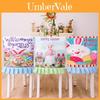 Vibrant Easter Decoration Bunny Print Chair Cover For Festive Spring Celebrations