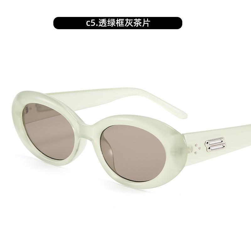 Simple Matching Street Photography Trend Cold Wind Women'S Uv Protection Sunglasses Men'S Gm Cat Eye Sunglasses