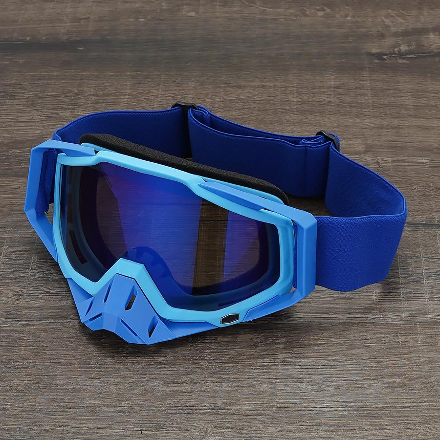 2 Pcs Dirt Bike Goggles, Motorcycle ATV Goggles Riding Goggles Ski Goggles Windproof Glasses Racing Motocross Goggles