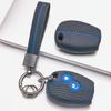 Key Cover for Renault Clio Kangoo Master Trafic Twingo Modus Megane Scenic Laguna Espace with Keychain Honeycomb Texture Shockproof Key Fob Protector