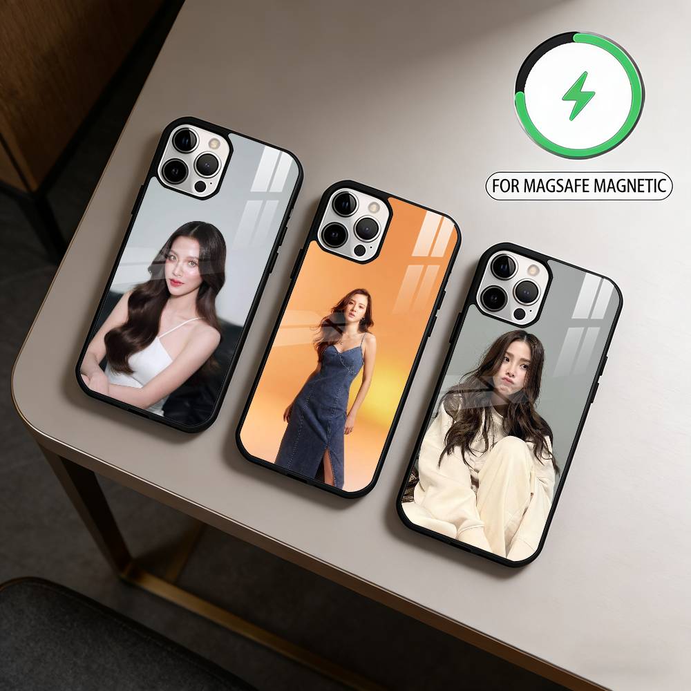 Schauspielerin B-Baifern P-Pimchanok Handyhülle Für iPhone17,16,15,14,13,12,11 Plus,Pro Max Magnetisch Für Magsafe Kabelloses Laden