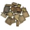 30g Směs stylů Starožitný bronz Stříbrný pozlacený zinková slitina Přívěsek Prázdný Cameo Cabochon Základna Nastavení Rámečky Šperky Příslušenství