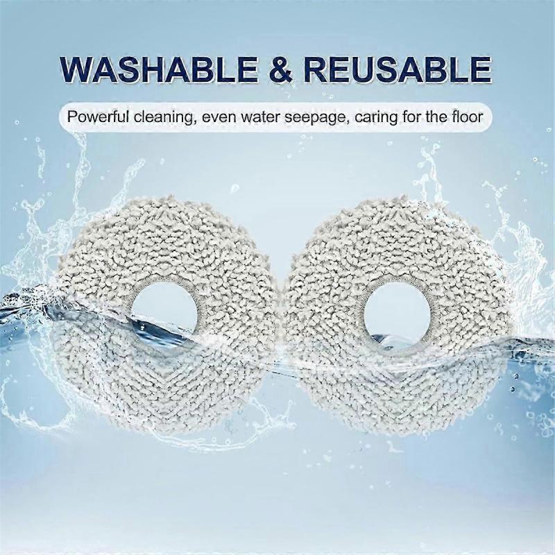 12 Pack Washable Mopping Pads for Dreame L10S /L10/ L20 / L30/ X30/ Ecovacs Deebot X2 Omni/ T20 Omni