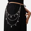 Neue vielseitige fünfzackige Sternanhängerkette, trendige Hip-Hop Herren- und Damen-Jeans-Taillenkette, modische Accessoires im Ins-Stil
