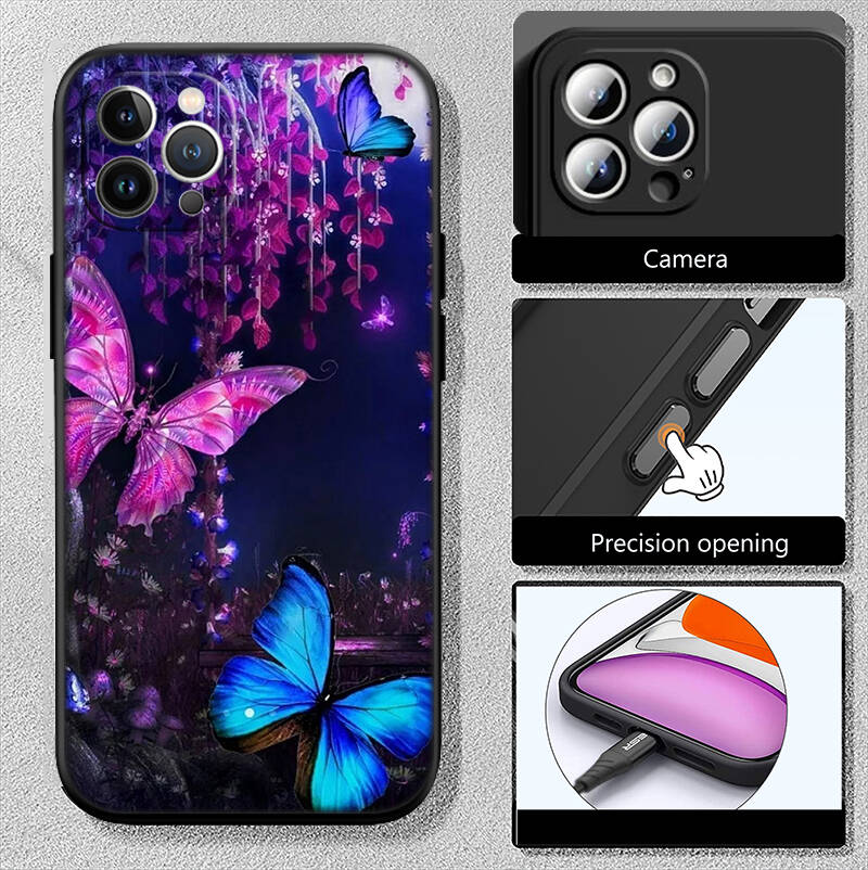 Colorful Butterfly Case for Samsung A06 A35 A25 A24 A15 A05S A05 M55 M35 M15 A02 A12 A13 A10 A16 A20 A30 A22 A31 A32 A33 A42 A50