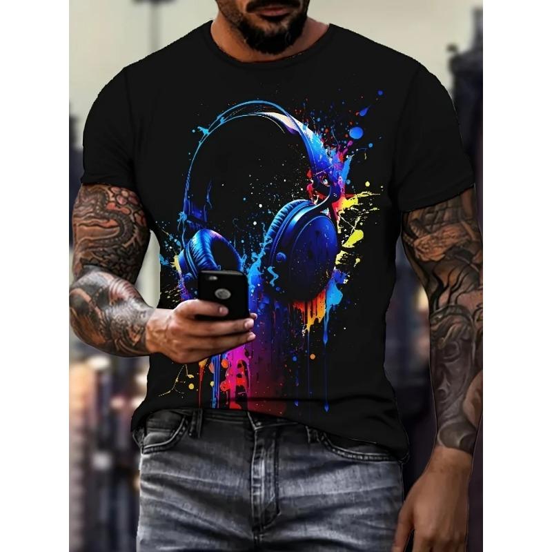 3D Fashion Printed Men's T-shirt Summer Daily Casual Men's T-shirt Urban Street Men Loose And Comfortable Short-sleeved Top