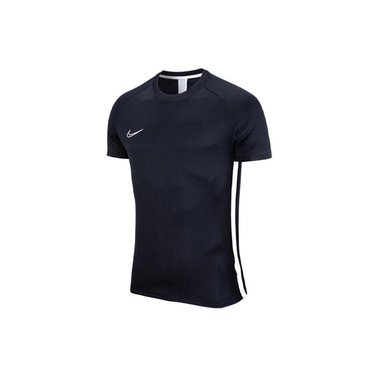 Men s Nike DRI-FIT Solid Color Logo Sports Breathable Round Neck Short Sleeve Black T-Shirt DB6587-011 S