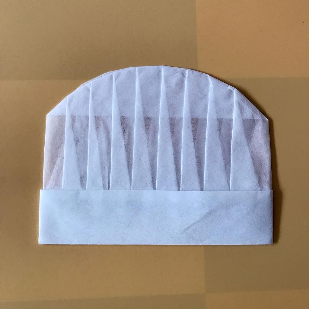 10Pcs Disposable Hat Round Non-Woven Headgear Dust-Proof Chef Food Factory Workshop Anti-Hair Fall Cap