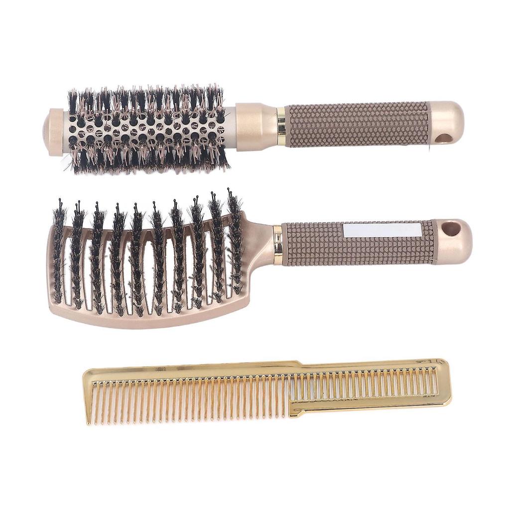 3pcs Hair Brush Comb Set: Styling Tools for Home Salon