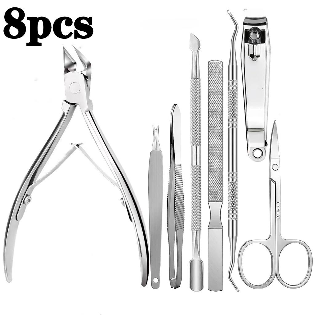 High-Quality Pedicure Knife Set Professional Ingrown Toenail Foot Care Tools Stainless Steel Nail Nippers Clipper Remover Kit