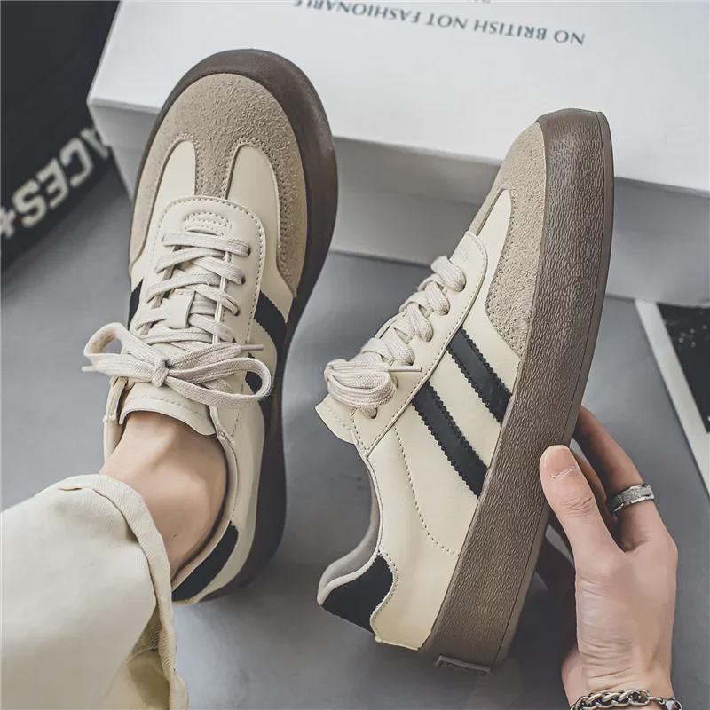 Herren Retro Vielseitige Mikrofaser Flache Schuhe - Trendige Dexun Sneaker für Jungen