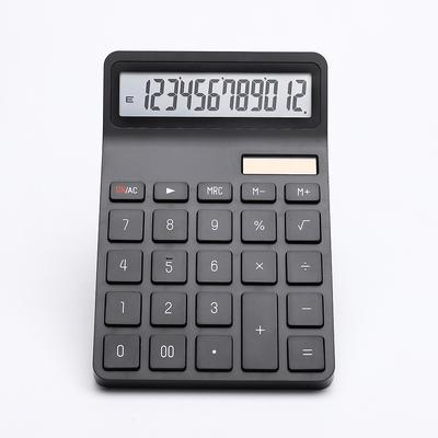Solar Calculator with Dual Power Supply, 12 Digits, Electronic Calculator, Home, Office, School, Financial, Accounting Tools