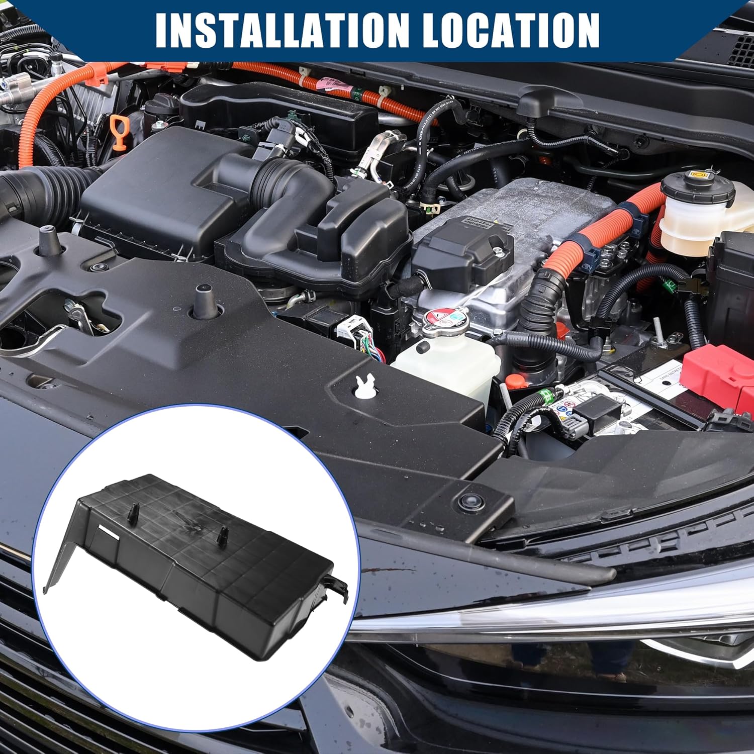 

No.31521-T5A-000 / Battery Box for Honda Fit 2015-2017 for Honda HR-V 2016-2020 / Battery Tray/Durable/Plastic / 1 Pc/Black