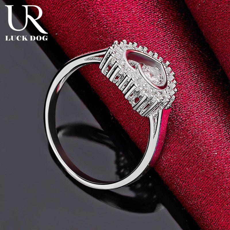 925 Sterling Silver AAA Zircon Heart-shaped Ring Fashionable Wedding Jewelry