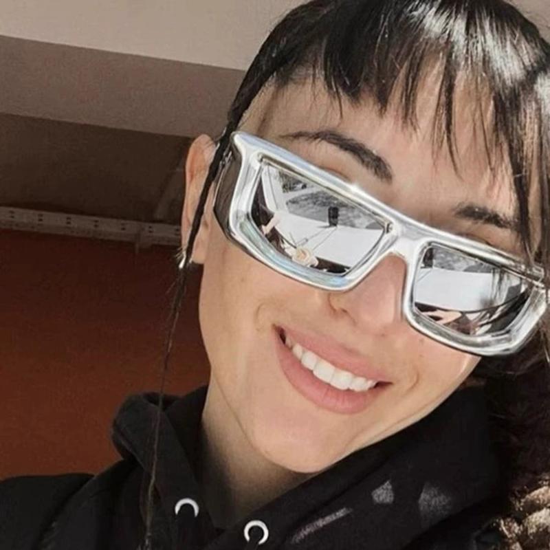 Big Frame Rectangle Sunglasses Women For Men Vintage Flat Top Sun Glasses For Men Luxury Brand Designer Steampunk Shades