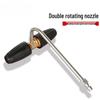 Dual Head High-Pressure Rotating Nozzle, Aluminum, 1/4 Quick Connect, Perfect for Cleaning Gutters
