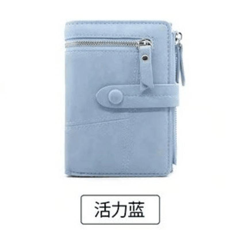 Wallet Small Fresh Zipper Buckle Folding Student Female Coin Purse