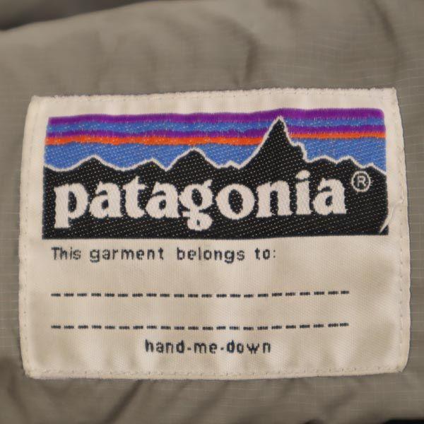patagonia Outdoors Long sleeve Down jacket XL14 Black series logo Kid's Used