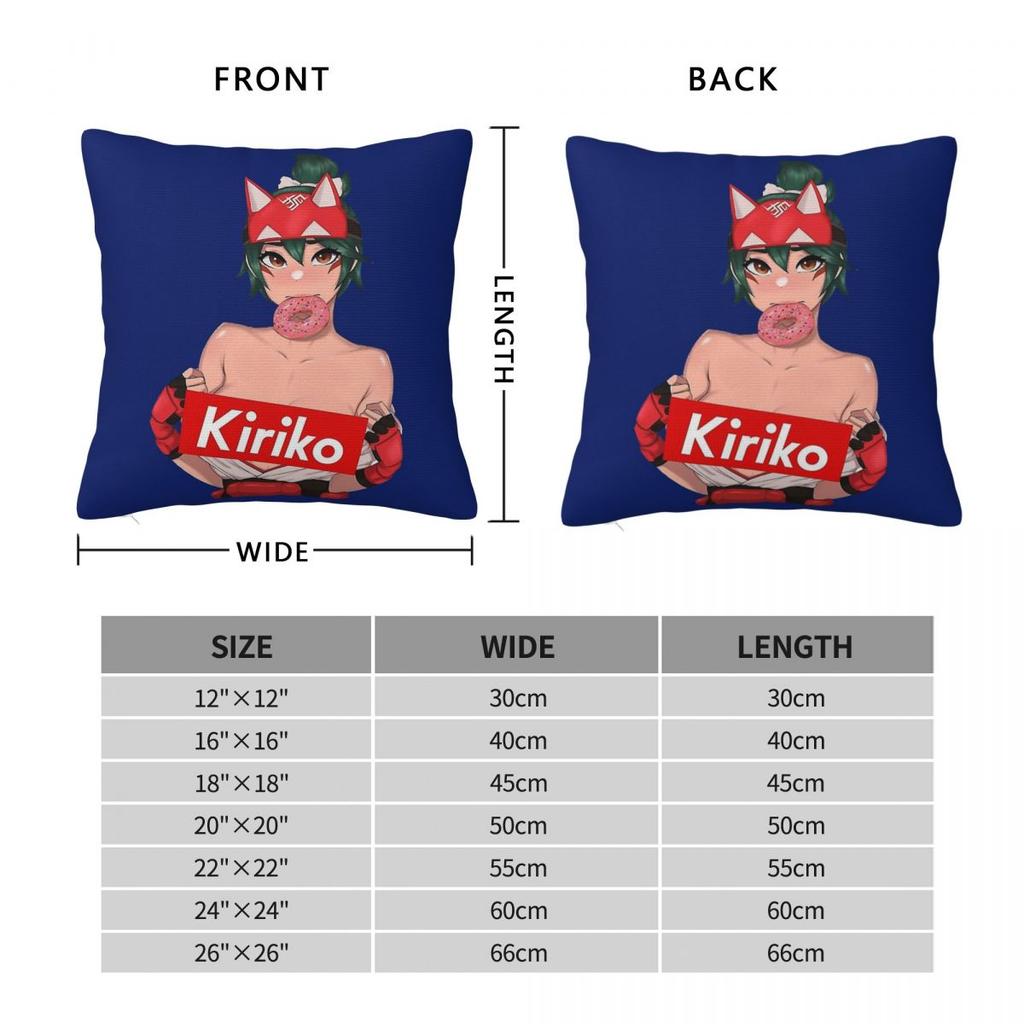 Overwatch Kiriko Pillowcase Polyester Linen Velvet Pattern Zip Decorative Throw Pillow Case Home Cushion Cover Wholesale 18"