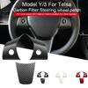 NEW Steering Wheel Trim Cover For Tesla Model 3/Y Interior Accessories Compatible With Tesla Model 3/Y Carbon Fiber Pattern