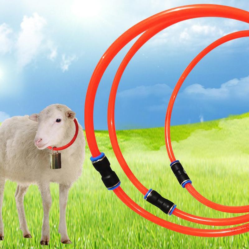 Collare Regolabile Anti-Perdita per Bestiame con Tubo ad Alta Pressione Extra, Campanelli in Rame per Bovini, Localizzatore per Mucca Pecora al Pascolo