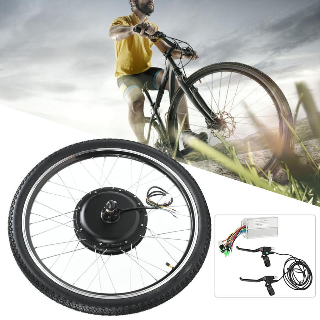 Electric Bike 36V 500W Hub Motor Conversion Kit Wheel 26in with Meter(rear Drive)