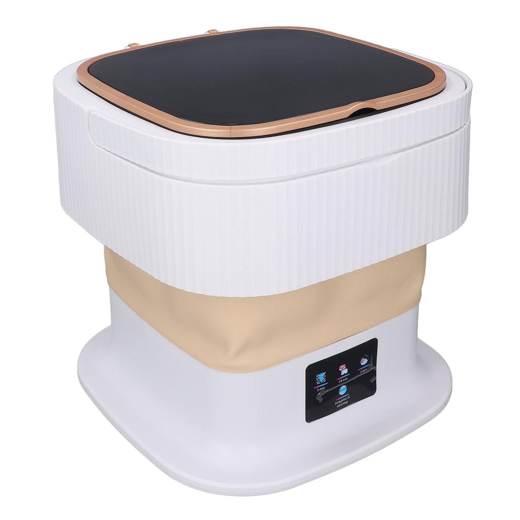 Portable Washing Machine 11.5L Large Capacity 3 Timer Modes Mini Foldable Washer with Drain Hose