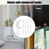 Vertical Blind Rails Clamp 12/24Pcs Dust Cover Valance Clip Easy Installation Window Curtain Rails Mounting Brackets