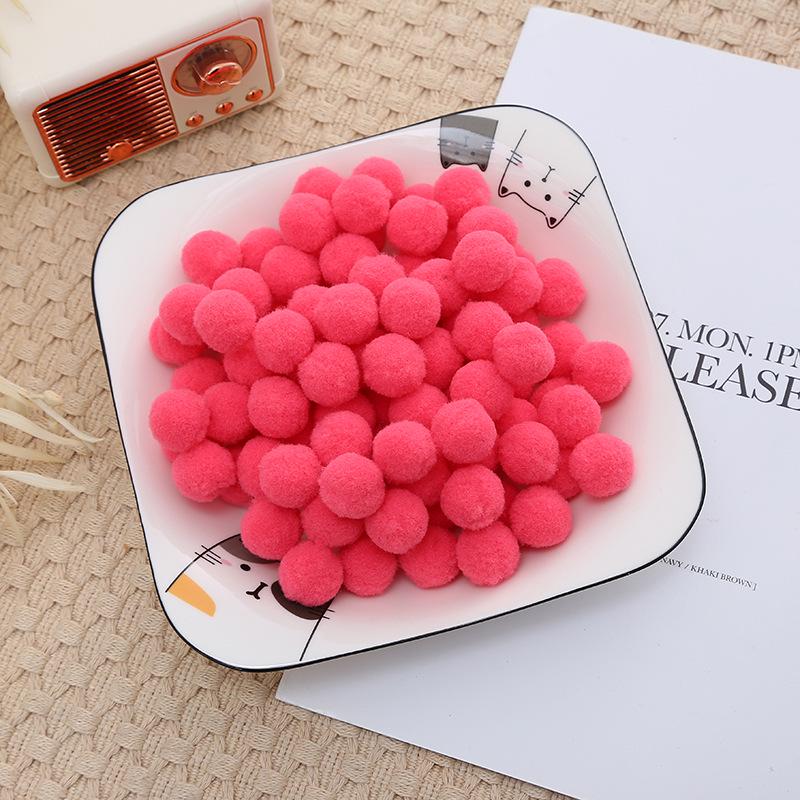 2.5cm High Elastic Plush Balls - Handmade DIY Toys & Decorative Accessories